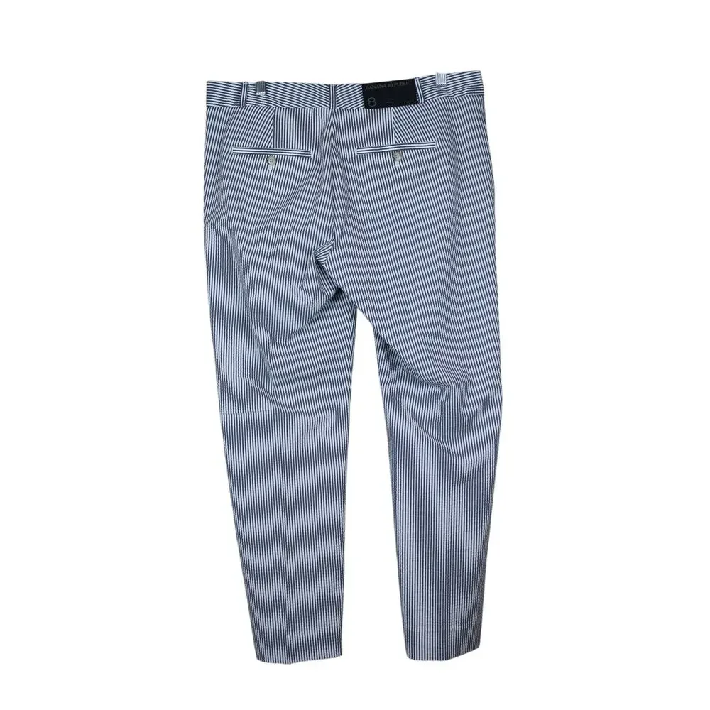 NWT Banana Republic Avery Gray Pinstripe Seersucker Texture Lightweight Suit